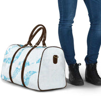 Aloha Hawaii Floral Tapa Travel Bag Patchwork Turquoise - Polynesian Pride