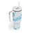 Aloha Hawaii Floral Tapa Tumbler With Handle Patchwork Turquoise - Polynesian Pride