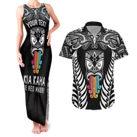 personalised-kia-kaha-te-reo-maori-couples-matching-tank-maxi-dress-and-hawaiian-shirt-hei-tiki-mix-koru-black