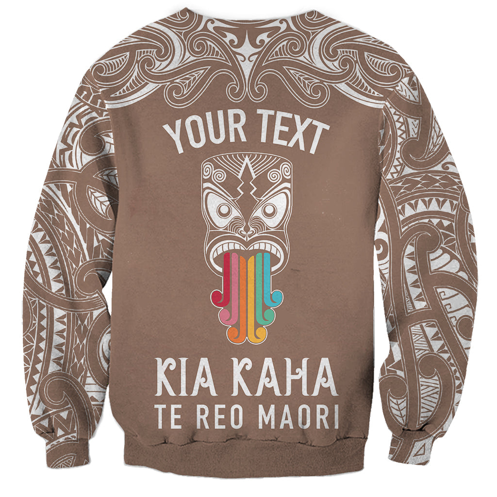 personalised-kia-kaha-te-reo-maori-sweatshirt-hei-tiki-mix-koru-brown
