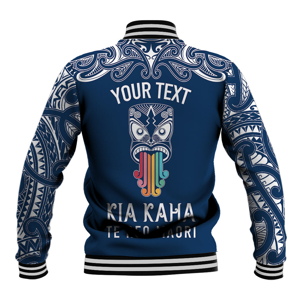 personalised-kia-kaha-te-reo-maori-baseball-jacket-hei-tiki-mix-koru-navy-blue