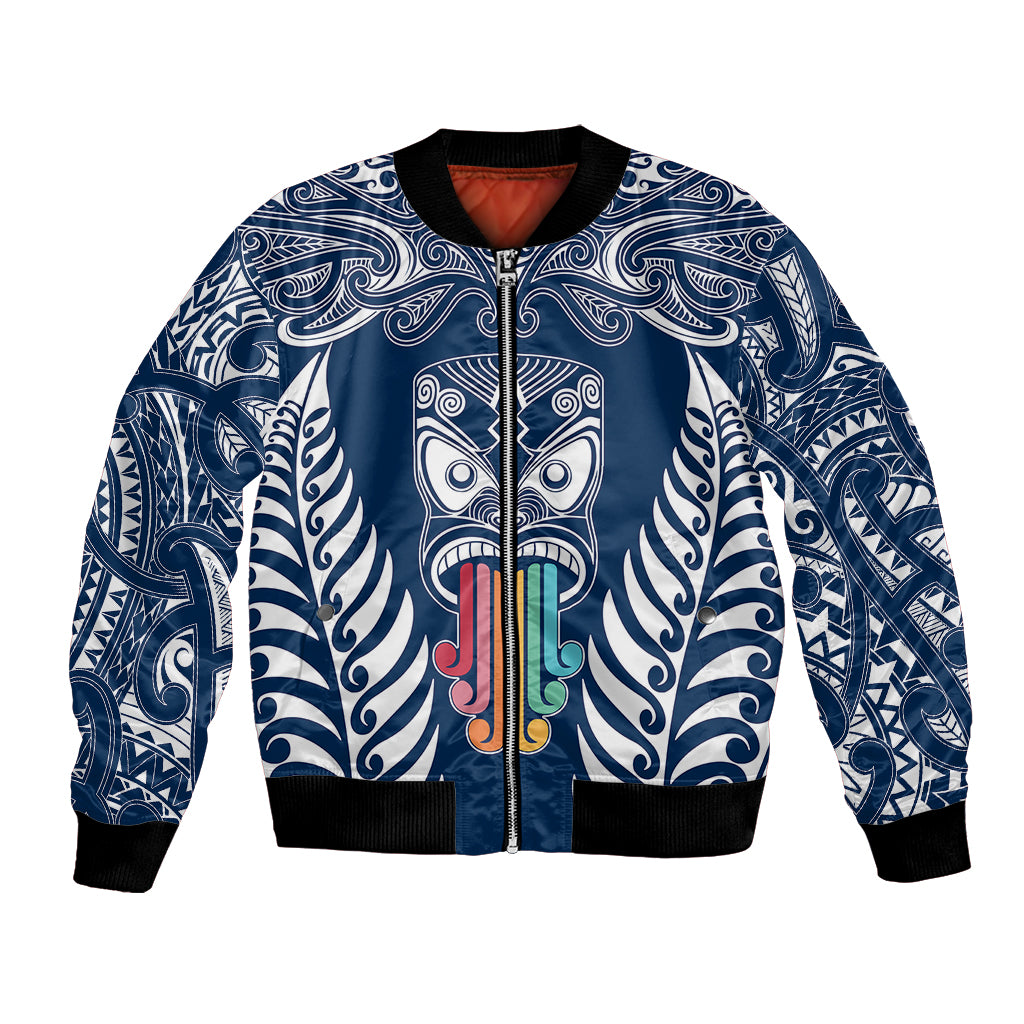 personalised-kia-kaha-te-reo-maori-bomber-jacket-hei-tiki-mix-koru-navy-blue