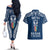 personalised-kia-kaha-te-reo-maori-couples-matching-off-the-shoulder-long-sleeve-dress-and-hawaiian-shirt-hei-tiki-mix-koru-navy-blue