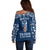 personalised-kia-kaha-te-reo-maori-off-shoulder-sweater-hei-tiki-mix-koru-navy-blue