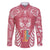 personalised-kia-kaha-te-reo-maori-family-matching-short-sleeve-bodycon-dress-and-hawaiian-shirt-hei-tiki-mix-koru-pink