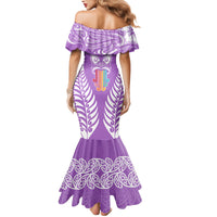 personalised-kia-kaha-te-reo-maori-family-matching-mermaid-dress-and-hawaiian-shirt-hei-tiki-mix-koru-purple