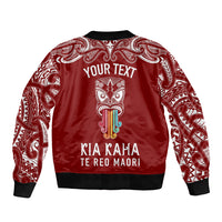 personalised-kia-kaha-te-reo-maori-sleeve-zip-bomber-jacket-hei-tiki-mix-koru-red