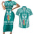 personalised-kia-kaha-te-reo-maori-couples-matching-short-sleeve-bodycon-dress-and-hawaiian-shirt-hei-tiki-mix-koru-teal