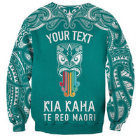 personalised-kia-kaha-te-reo-maori-sweatshirt-hei-tiki-mix-koru-teal