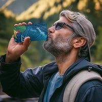 Outrigger Canoe Blue 4 in 1 Can Cooler Tumbler On The Waves