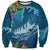 Outrigger Canoe Blue Sweatshirt On The Waves