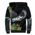 Outrigger Canoe Black Sherpa Hoodie On The Waves