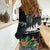 Outrigger Canoe Black Women Casual Shirt On The Waves