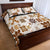 Vintage Hawaii Quilt Bed Set Hawaiian Quilt Kapa Mismatch Beige LT7 - Polynesian Pride