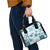 Vintage Hawaii Shoulder Handbag Hawaiian Quilt Kapa Mismatch Teal LT7 - Polynesian Pride