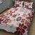 Vintage Hawaii Quilt Bed Set Hawaiian Quilt Kapa Mismatch Red LT7 - Polynesian Pride