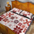 Vintage Hawaii Quilt Bed Set Hawaiian Quilt Kapa Mismatch Red LT7 - Polynesian Pride