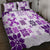 Vintage Hawaii Quilt Bed Set Hawaiian Quilt Kapa Mismatch Purple LT7 - Polynesian Pride