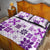 Vintage Hawaii Quilt Bed Set Hawaiian Quilt Kapa Mismatch Purple LT7 - Polynesian Pride