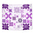 Vintage Hawaii Tapestry Hawaiian Quilt Kapa Mismatch Purple LT7 - Polynesian Pride