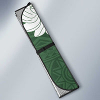 Ia Orana Tahiti Tiare Auto Sun Shade Sage Green Lei - Polynesian Pride