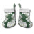 Ia Orana Tahiti Tiare Christmas Stocking Sage Green Lei - Polynesian Pride