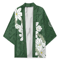 Ia Orana Tahiti Tiare Kimono Sage Green Lei - Polynesian Pride