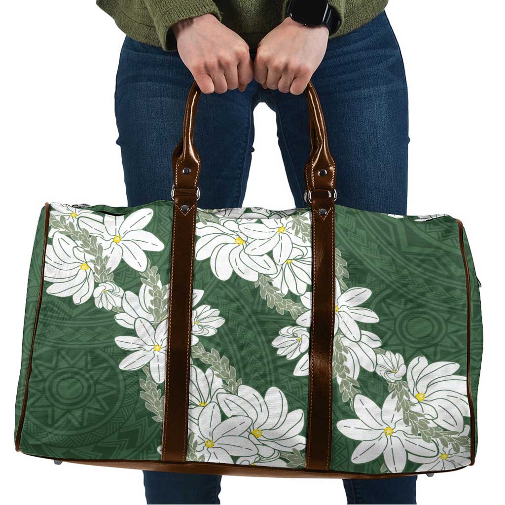 Ia Orana Tahiti Tiare Travel Bag Sage Green Lei LT7 Sage Green - Polynesian Pride