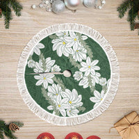 Ia Orana Tahiti Tiare Tree Skirt Sage Green Lei - Polynesian Pride