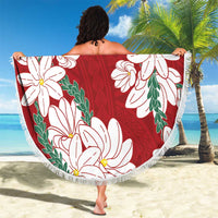 Ia Orana Tahiti Tiare Beach Blanket Crimson Lei LT7 - Polynesian Pride