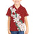 Ia Orana Tahiti Tiare Family Matching Off Shoulder Maxi Dress and Hawaiian Shirt Crimson Lei - Polynesian Pride