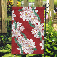 Ia Orana Tahiti Tiare Garden Flag Crimson Lei - Polynesian Pride