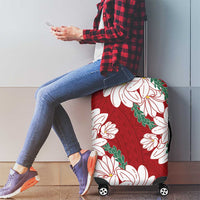 Ia Orana Tahiti Tiare Luggage Cover Crimson Lei LT7 - Polynesian Pride