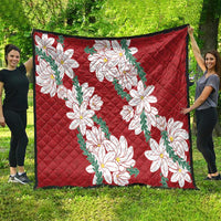 Ia Orana Tahiti Tiare Quilt Crimson Lei LT7 - Polynesian Pride