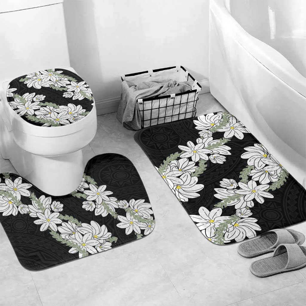 Ia Orana Tahiti Tiare Bathroom Set Black Lei - Polynesian Pride