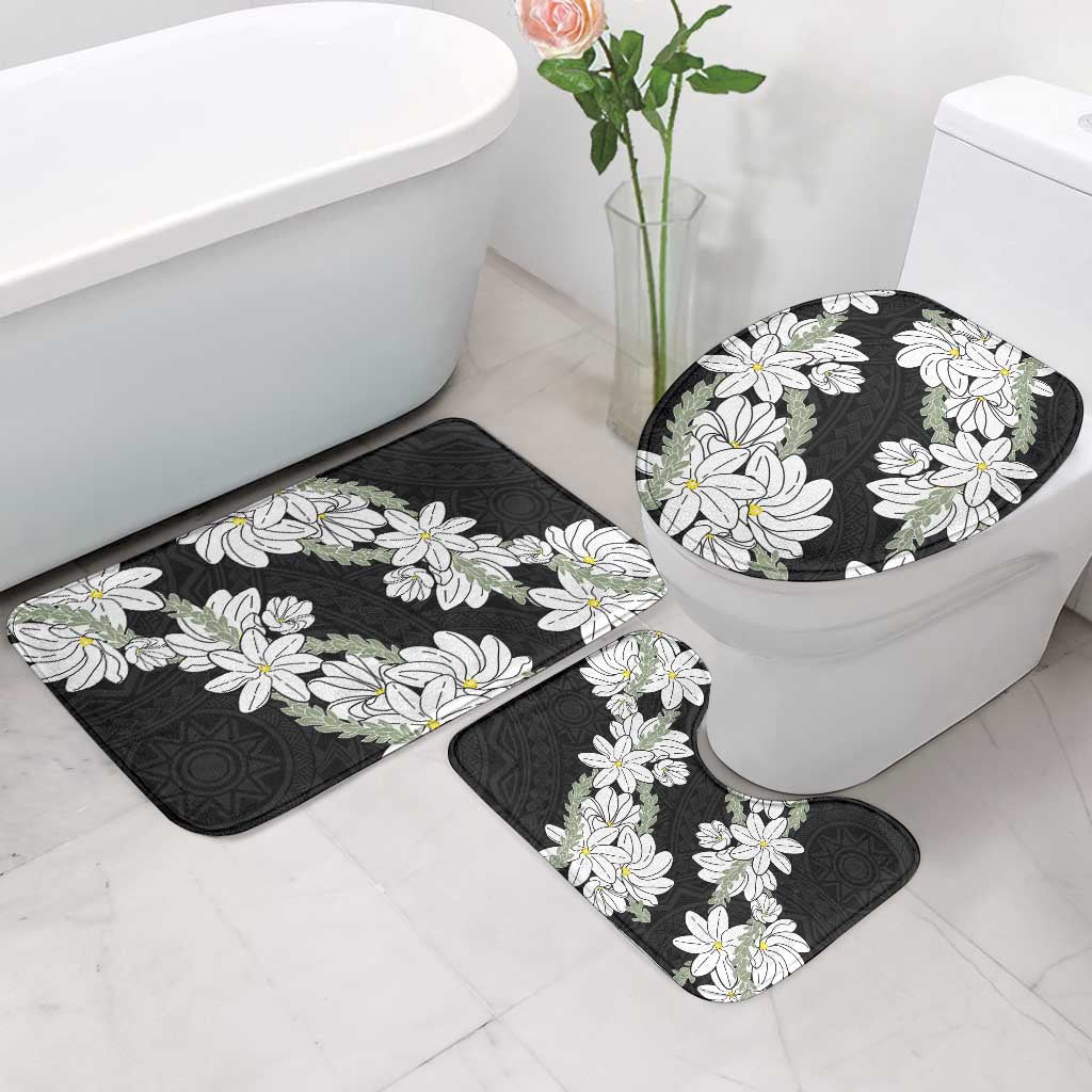 Ia Orana Tahiti Tiare Bathroom Set Black Lei - Polynesian Pride
