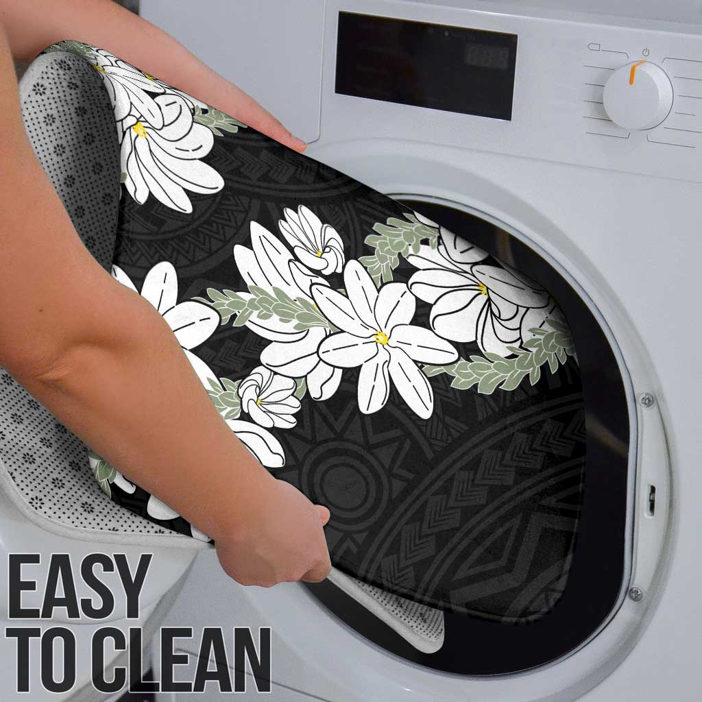 Ia Orana Tahiti Tiare Bathroom Set Black Lei - Polynesian Pride