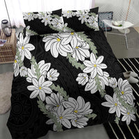 Ia Orana Tahiti Tiare Bedding Set Black Lei - Polynesian Pride