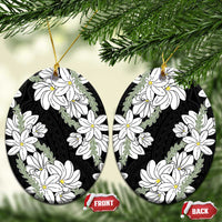 Ia Orana Tahiti Tiare Ceramic Ornament Black Lei - Polynesian Pride