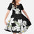 Ia Orana Tahiti Tiare Family Matching Off Shoulder Maxi Dress and Hawaiian Shirt Black Lei - Polynesian Pride