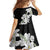 Ia Orana Tahiti Tiare Family Matching Off Shoulder Maxi Dress and Hawaiian Shirt Black Lei - Polynesian Pride