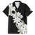 Ia Orana Tahiti Tiare Family Matching Off Shoulder Maxi Dress and Hawaiian Shirt Black Lei - Polynesian Pride