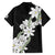 Ia Orana Tahiti Tiare Family Matching Off Shoulder Maxi Dress and Hawaiian Shirt Black Lei - Polynesian Pride