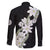 Ia Orana Tahiti Tiare Family Matching Off Shoulder Maxi Dress and Hawaiian Shirt Black Lei - Polynesian Pride