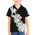 Ia Orana Tahiti Tiare Family Matching Off Shoulder Maxi Dress and Hawaiian Shirt Black Lei - Polynesian Pride