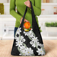 Ia Orana Tahiti Tiare Grocery Bag Black Lei - Polynesian Pride