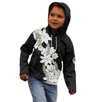 Ia Orana Tahiti Tiare Kid Hoodie Black Lei - Polynesian Pride