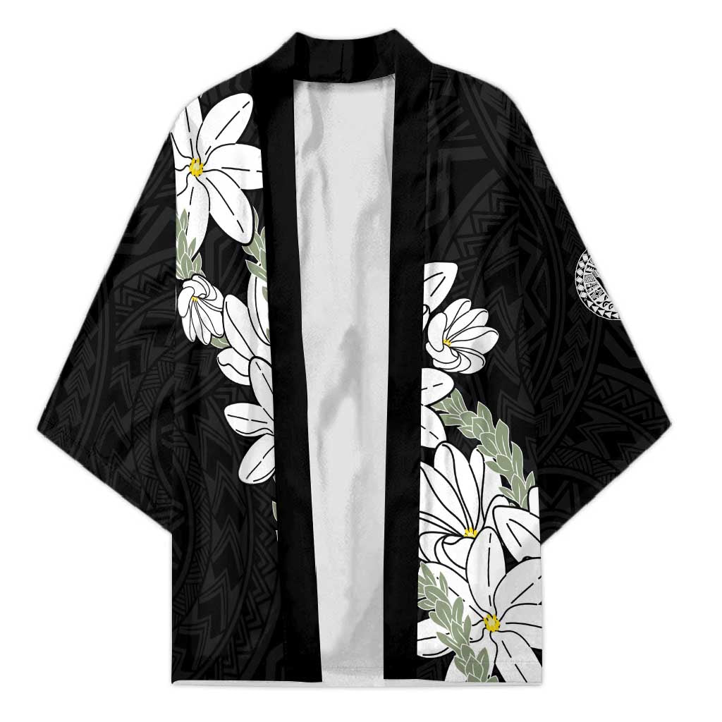 Ia Orana Tahiti Tiare Kimono Black Lei - Polynesian Pride