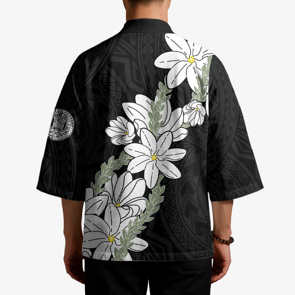 Ia Orana Tahiti Tiare Kimono Black Lei - Polynesian Pride
