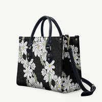 Ia Orana Tahiti Tiare Leather Bag Black Lei - Polynesian Pride